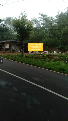 JUAL CEPAT LAHAN DARAT PINGGIR JALAN RAYA LINGKAR SELATAN,CIAMIS