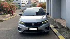 Honda city hatchback rs matic 2021 silver abu tangan pertama dari baru