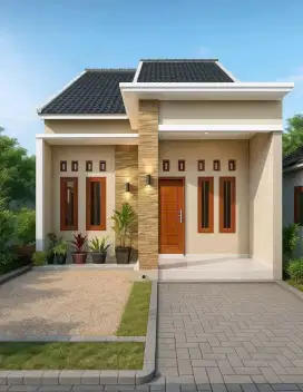 Rumah di depok , 5 menit ke stasiun depok , surat shm , masuk mobil