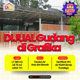 Dijual Gudang Strategis Grafika Raya Banyumanik Bangunan Baru