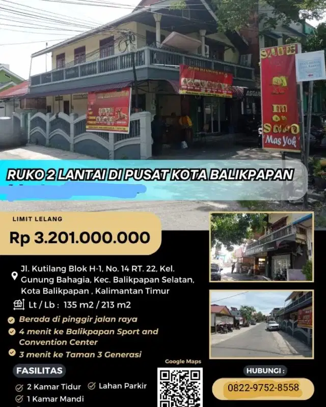 jual murah ruko