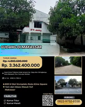 jual murah gudang melalui lelang negara
