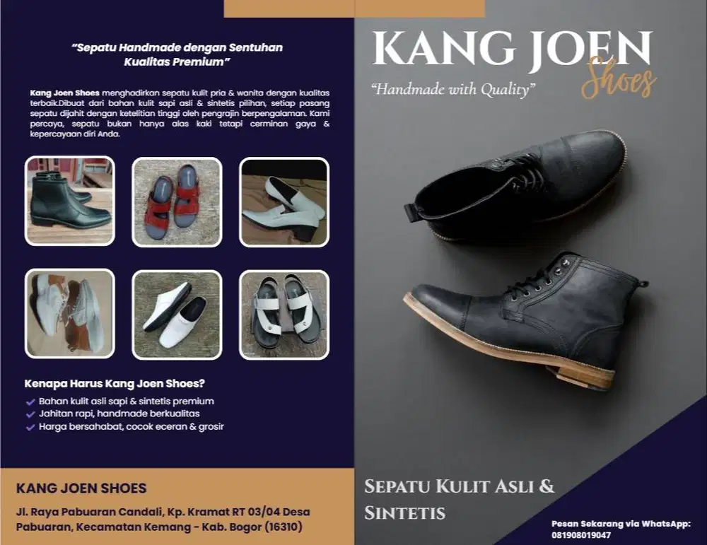 Kangjoen sepatu dan sandal pria dan wanita