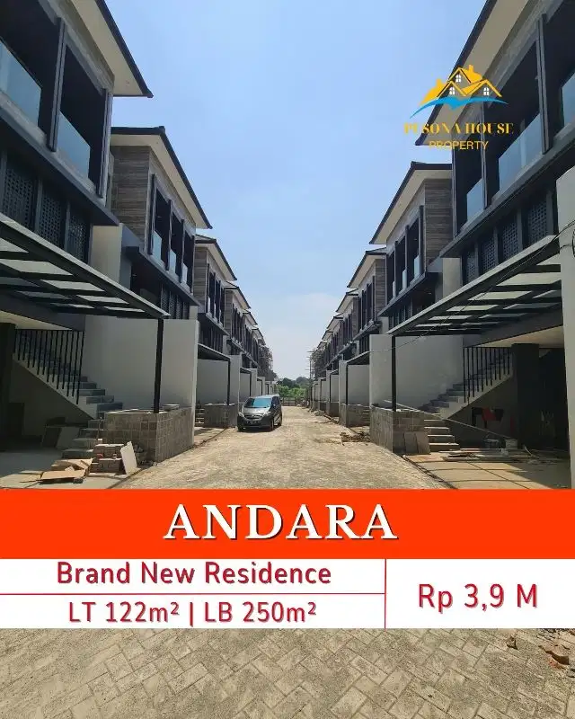 BRAND NEW RESIDENSIAL AT ANDARA PANGKALAN JATI DEPOK