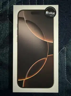 Jual iPhone 16 Pro Max 256 GB Desert Titanium BH 99% Garansi GDN 4/26