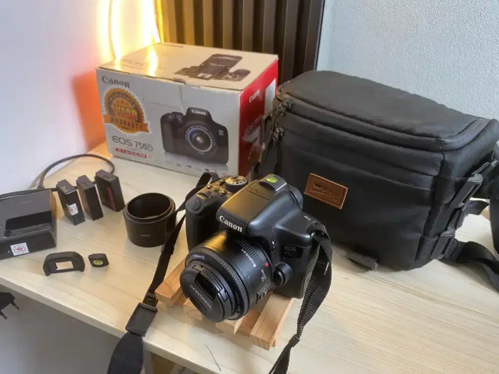 Canon EOS 750D EF-S 18-55 IS STM mulpis kumplit ex permpuan