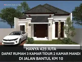 Rumah dekat Pasar Bantul di Jl Bantul KM 10 Geblag Siap Bangun