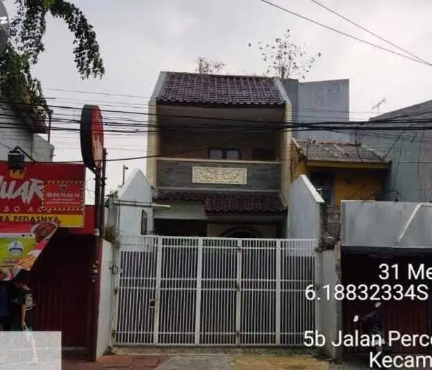 RUKO 2 LANTAI JL PERCETAKAN NEGARA II JOHAR BARU JAKARTA PUSAT