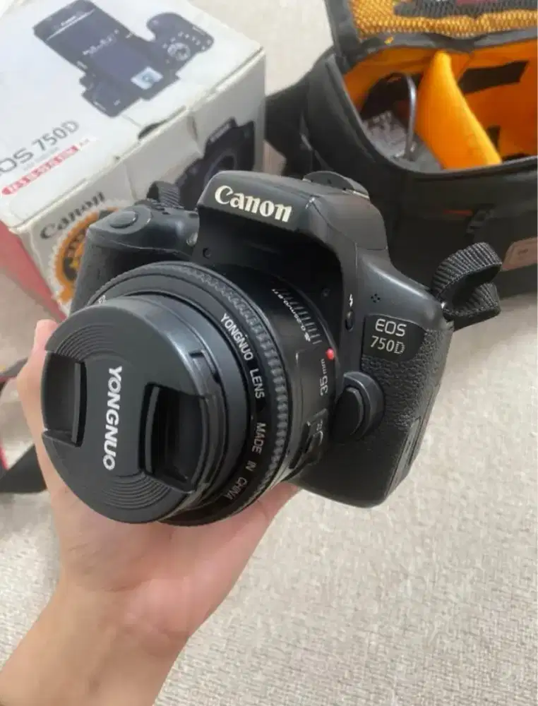 Canon EOS 750D EF-S 18-55 IS STM mulpis kumplit ex permpuan