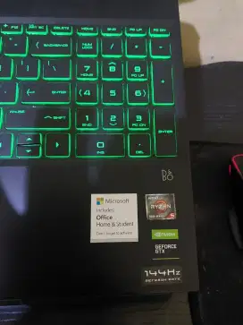 (TERMURAH)HP Pavilion Gaming 15 EC2047AX AMD Ryzen 5 5600H GTX 1650