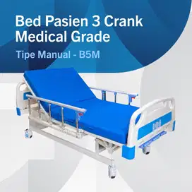 Bed Pasien 3 Crank Medical Grade Tempat Tidur Rumah Sakit