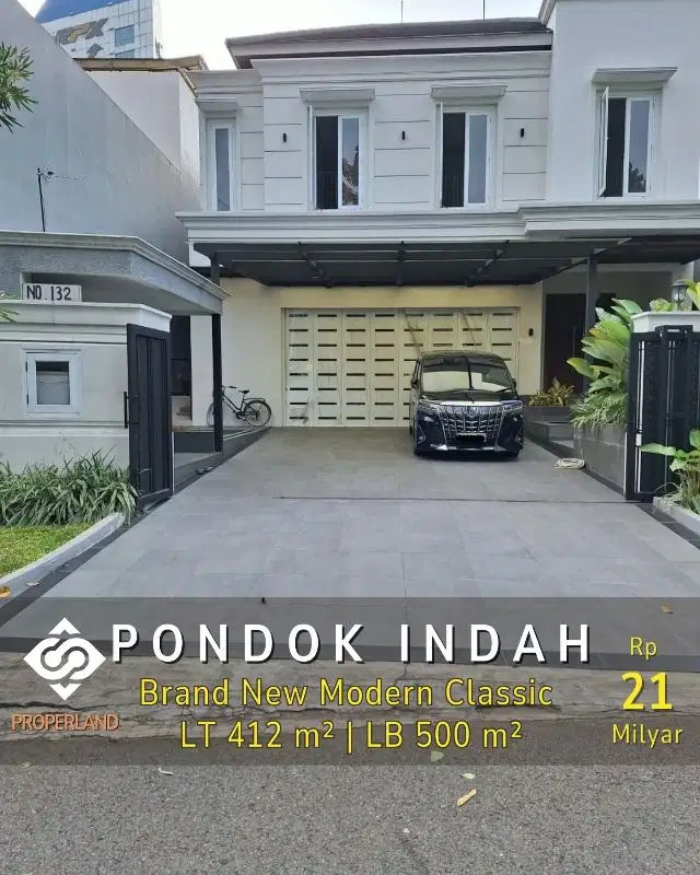 DI JUAL  BRAND NEW MODERN CLASSIC HOUSE  PONDOK INDAH