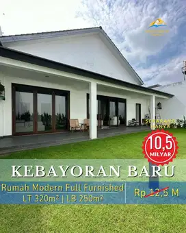 RUMAH MODERN FULL FURNISHED KEBAYORAN BARU  JAKARTA SELATAN
