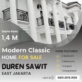 Rumah Pondok Bambu, Duren Sawit dekat Tol JORR, Kalimalang, St Klender