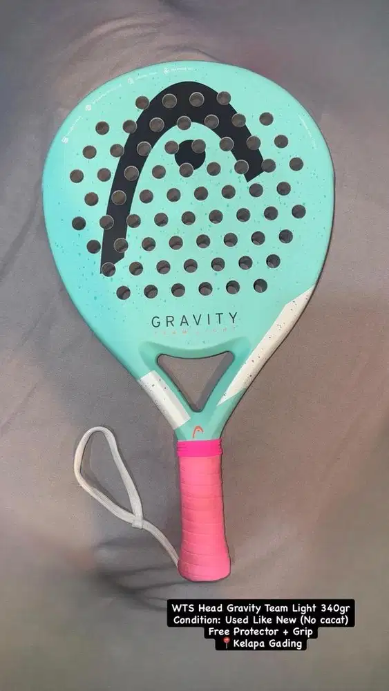 WTS HEAD GRAVITY TEAM LIGHT LIKE NEW