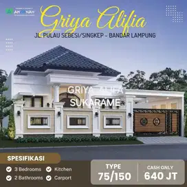RUMAH MEWAH SUKARAME 640 JUTA