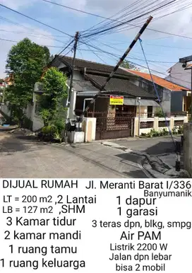 Rumah 2 Lantai Strategis di Banyumanik, SHM dan Siap Huni