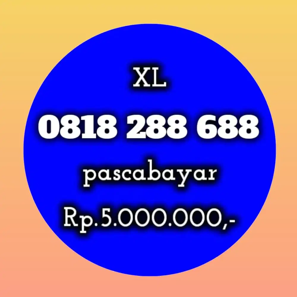 NOMOR CANTIK XL 288 688