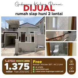 Dijual Rumah Mewah Siap Huni 2 Lantai di Perum Gedawang Kavling Permai