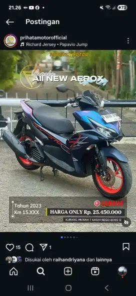 Yamaha All New Aerox Connected Cyber City 2023