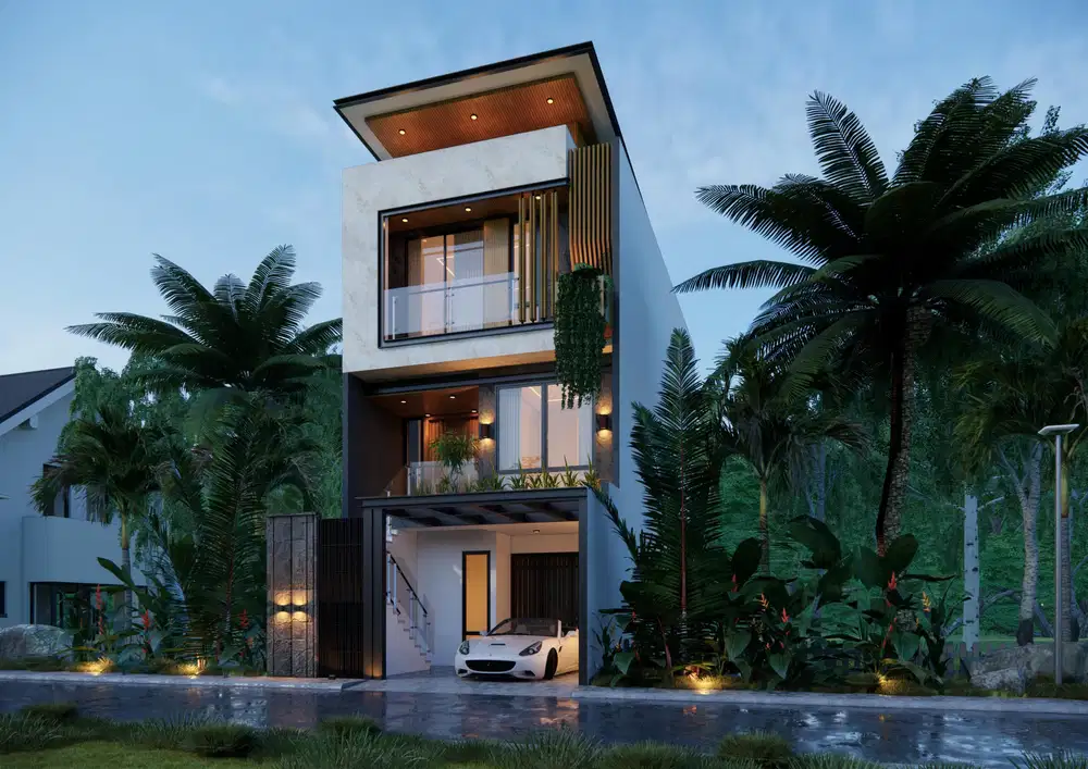 Rumah Modern Kontemporer Plus Kolam Renang Dekat Cilandak