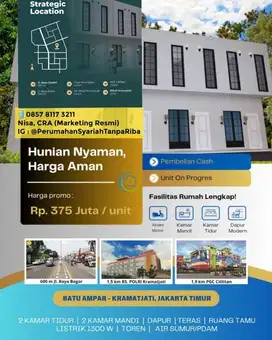 Jual Rumah Di Batu Ampar Condet  Jaktim 2 Lt. 300Jutaan