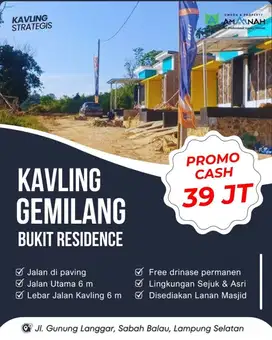 KAVLING MURAH 39 JUTA SABAH BALAU DEKAT UIN