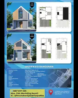 Rumah Dijual KPR Syariah Dekat Stasiun Citayam Bogor