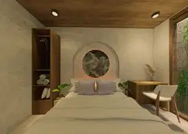 Villa bergaya japandi style di pertama di jantung pusat kota Jogja