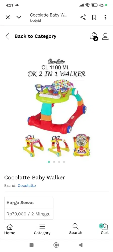 Cocolatte babywalker