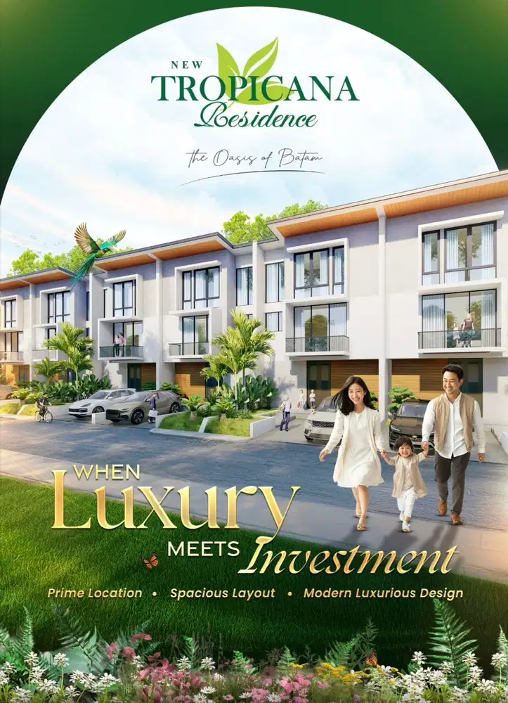NEW SOON LAUNCHING NEW TROPICANA RESIDENCE 3 LANTAI COCOK INVESTASI
