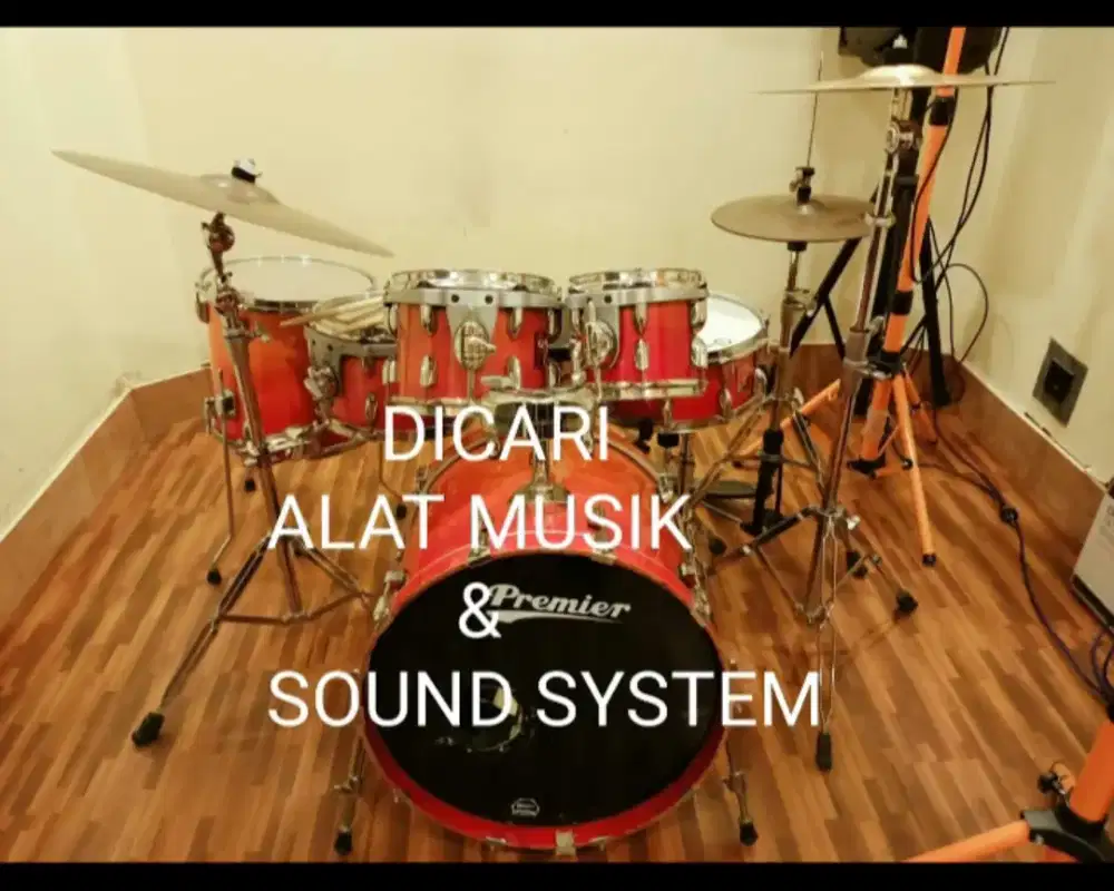 Di beli drum dan alat musik lain nya