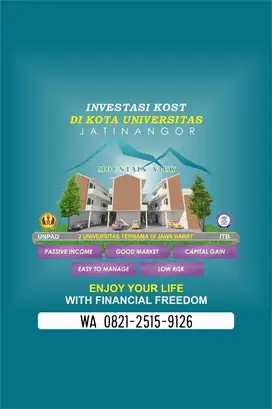 Dijual Kostan 8-kamar Furnished dekat Kampus ITB, UNPAD, IPDN, IKOPIN