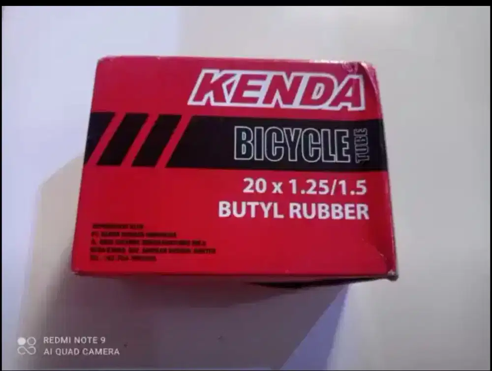 Ban dalam sepeda lipat size 20x125  tipe balap