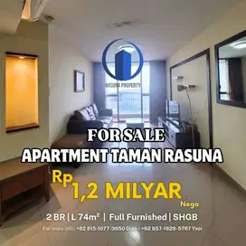 Apartment Taman Rasuna, Dijual Murah, 2 Kt, Full Furnished, SHGB
