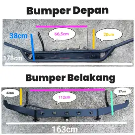 Jual Bumper 1 Set Depan Belakang x Pajero 2010