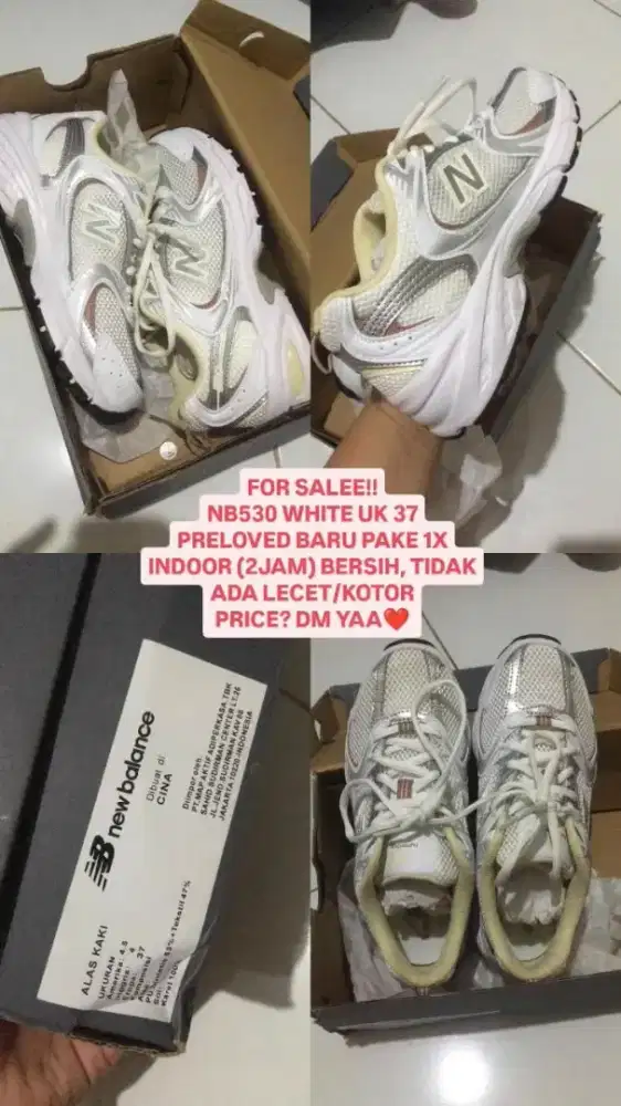Sepatu NB530 UK 37