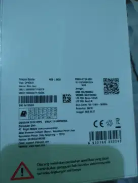Hp oppo a3x masih baru
