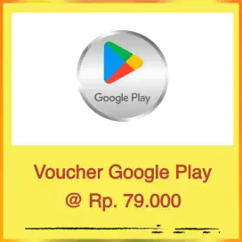 E voucher Goo gle Play 79rb