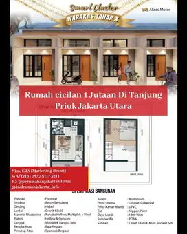 KPR Rumah 2 Lantai Dekat Stasiun Tanjung Priok Jakarta Utara