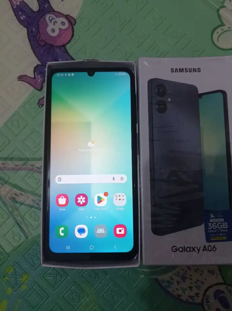 Jual hp samsung Galaxy A06
Full shet kabel cahger ga ori
Ram 4gb/128gb