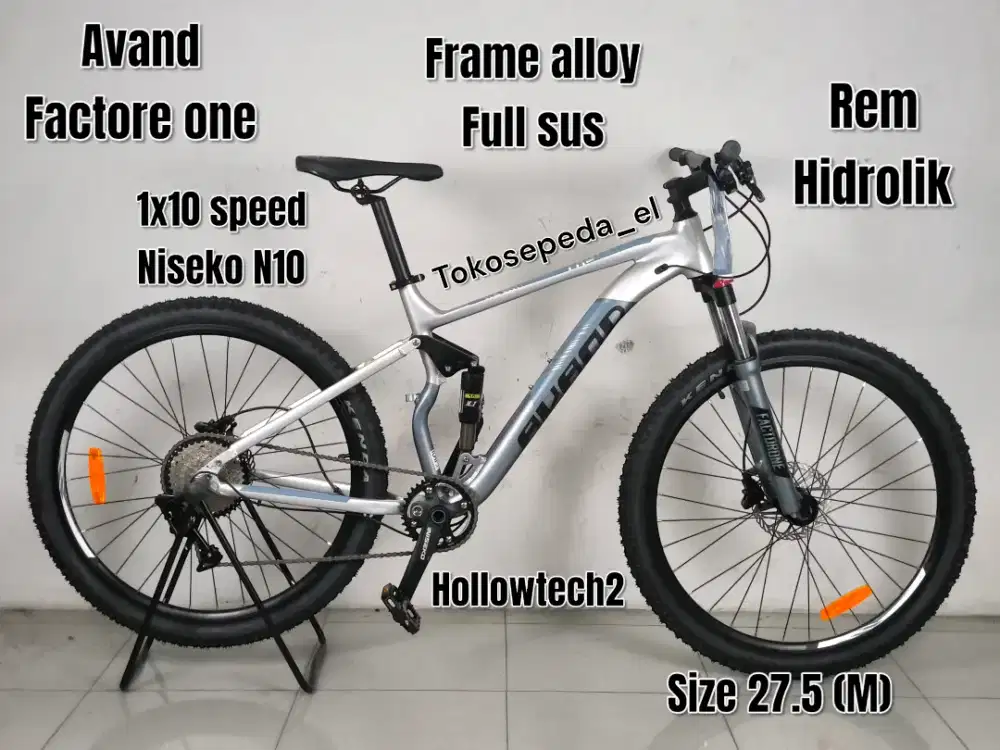 MTB full sus avand factor one 27.5 terbaru