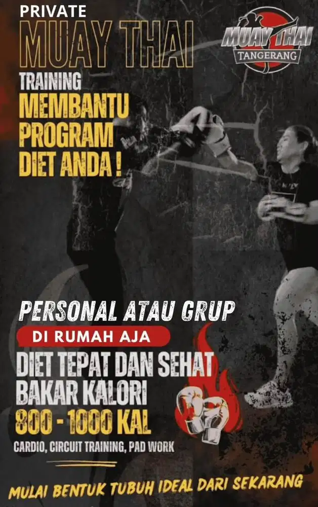 Latihan Muay Thai di rumah