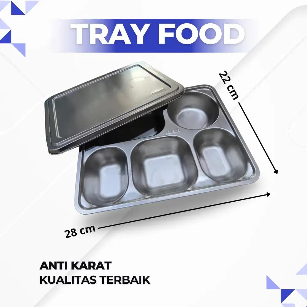 Tray food berkualitas anti karat
