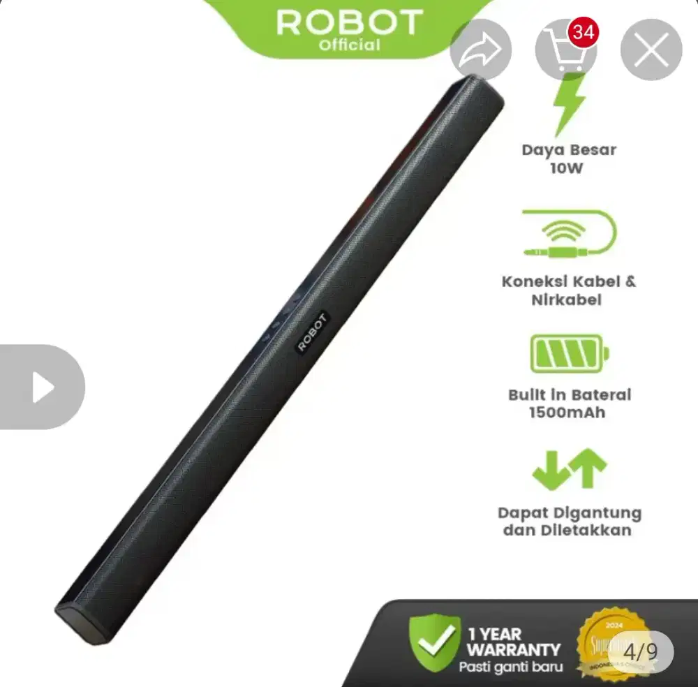 Robot blootoot sound bar