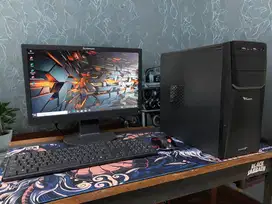 PC Office satu set siap pakai, sudah pakai SSD anti lelet