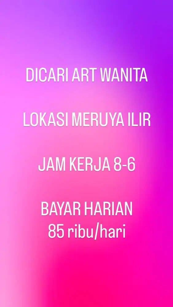 Tenaga art wanita serabutan rumah tangga