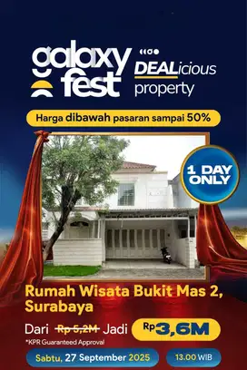 RUMAH MURAH DISCON 50% CUMA 1 HARI