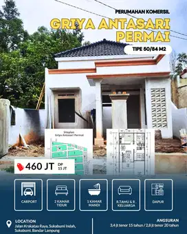 RUMAH DENGAN 2 KAMAR TIDUR DI ANTASARI BEBAAS BANJIR