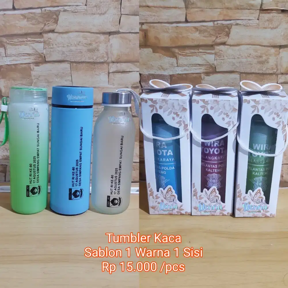 Tumbler Botol Kaca Custom